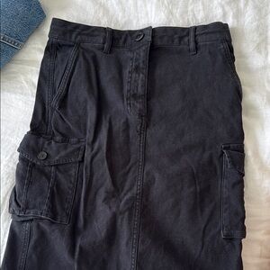 Wilfred Black Cargo Skirt